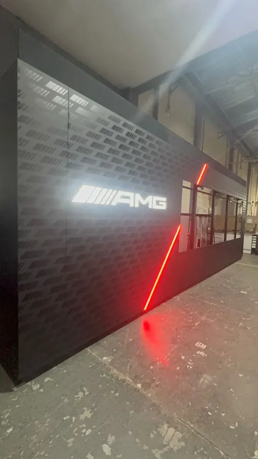 Estrutura metálica de alto padrão instalada